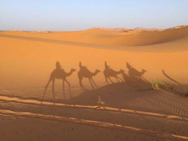 Raid au Maroc, dunes du désert